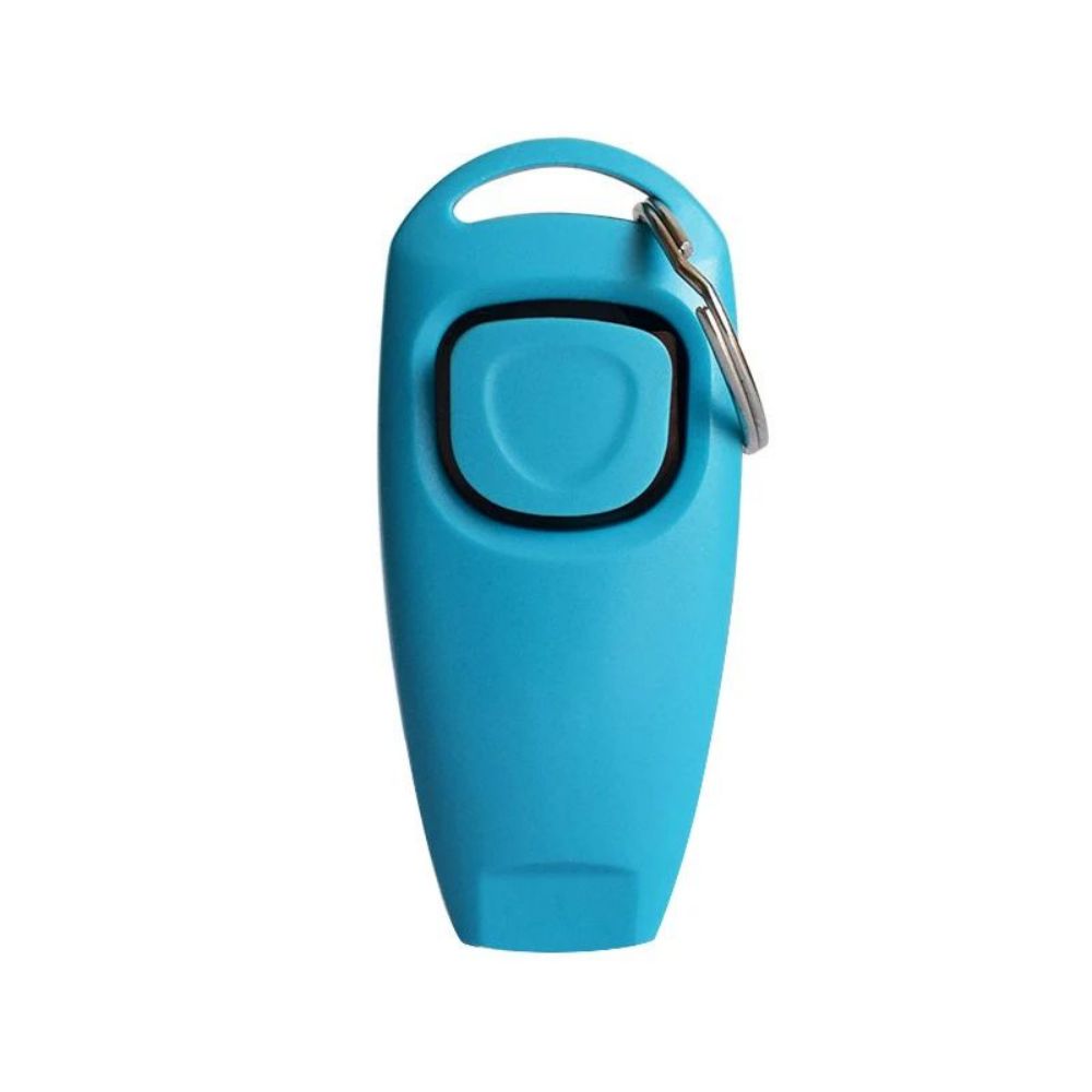Combo Dog Clicker Whistle Training Pet Clicker with Key Ring