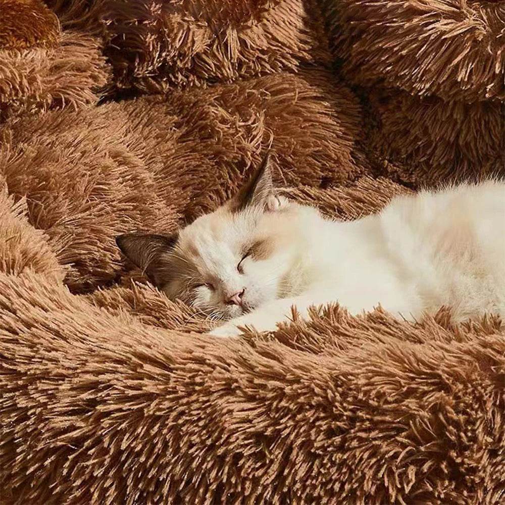 Big Paw Plush Pet Sofa Bed Washable Calming Raised Edges