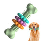 Dog Chew Toy Bone Type Indestructible TPR Teeth Cleaning