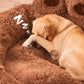 Big Paw Plush Pet Sofa Bed Washable Calming Raised Edges
