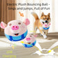 Dog Plush Piglet Toy Electric Jumping Singing USB Rechargeable
