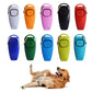 Combo Dog Clicker Whistle Training Pet Clicker with Key Ring