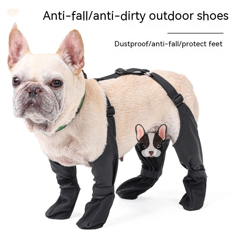 Waterproof Adjustable Dog Boots Breathable Outdoor Walking Paw Protector Shoes