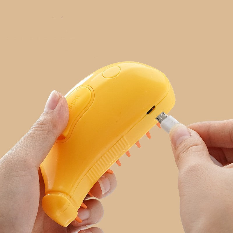 3 in 1 Pet Steam Brush Grooming Comb Hair Removal Tool