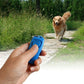 Combo Dog Clicker Whistle Training Pet Clicker with Key Ring