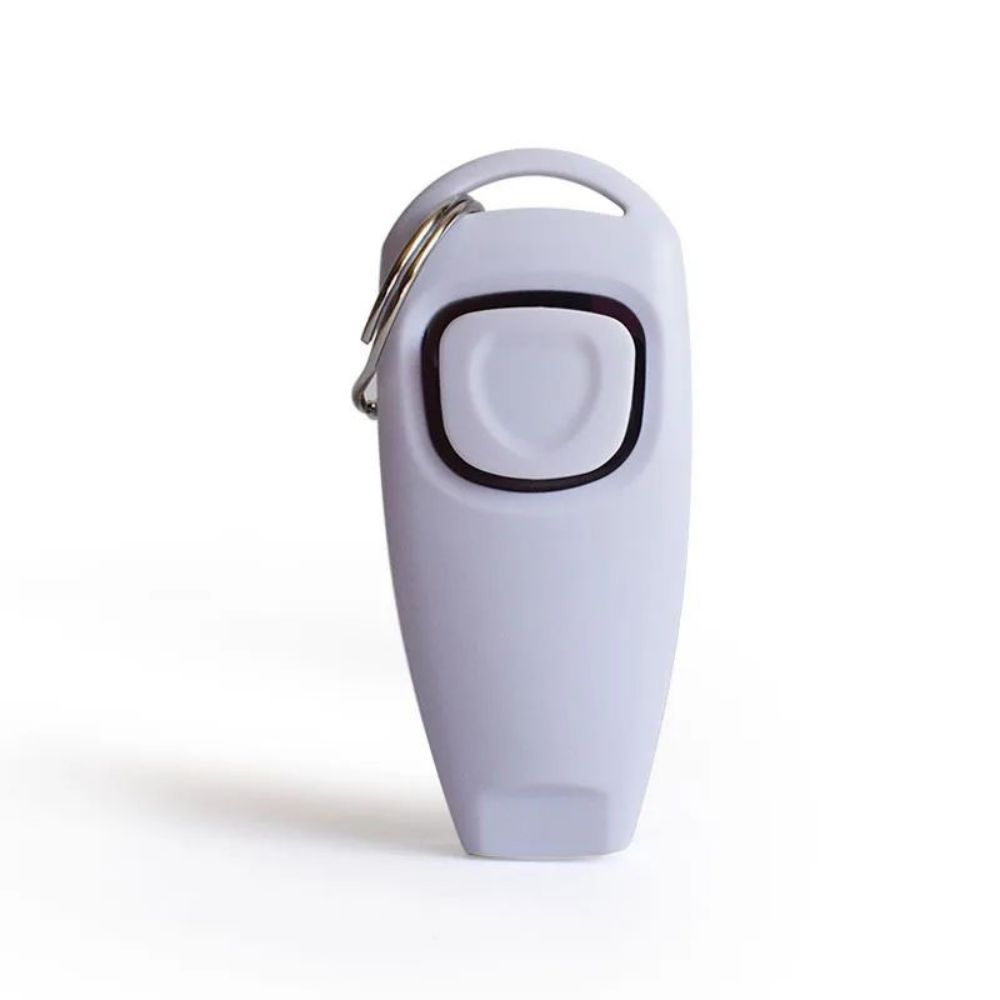 Combo Dog Clicker Whistle Training Pet Clicker with Key Ring