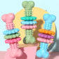 Dog Chew Toy Bone Type Indestructible TPR Teeth Cleaning