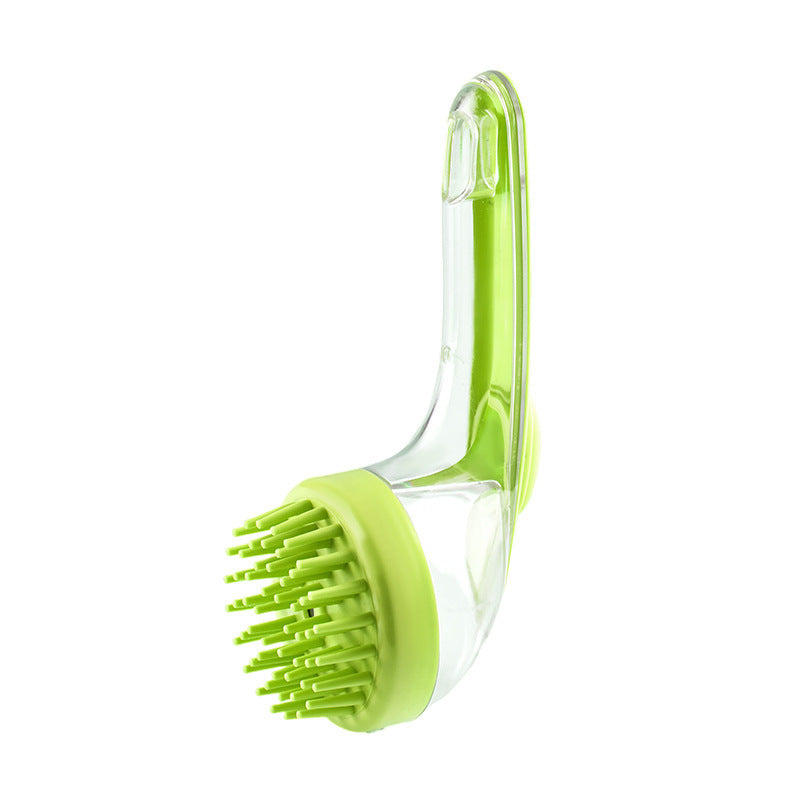 Pet Grooming Bath Brush Long Handle Cleaning Comb for Dogs