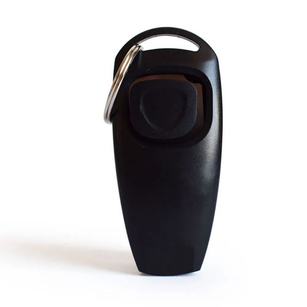 Combo Dog Clicker Whistle Training Pet Clicker with Key Ring
