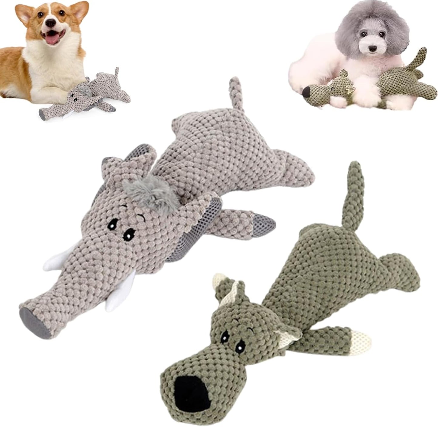 Invincible Pet Chew Animal Toy for Heavy Chewers Dogs