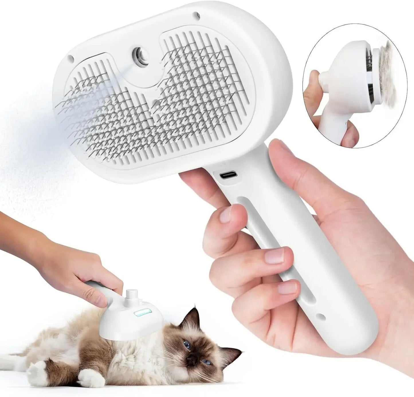 Pet Spray Hair Comb Grooming Brush with Water Mist