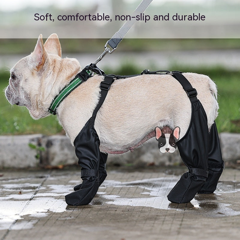 Waterproof Adjustable Dog Boots Breathable Outdoor Walking Paw Protector Shoes