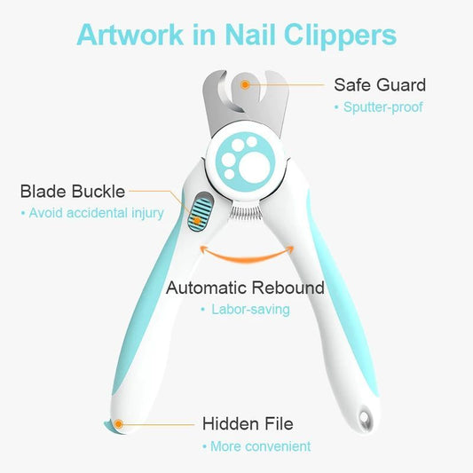 Cute Pet Nail Clippers Labor Saving Dog Cat Claw Trimmer