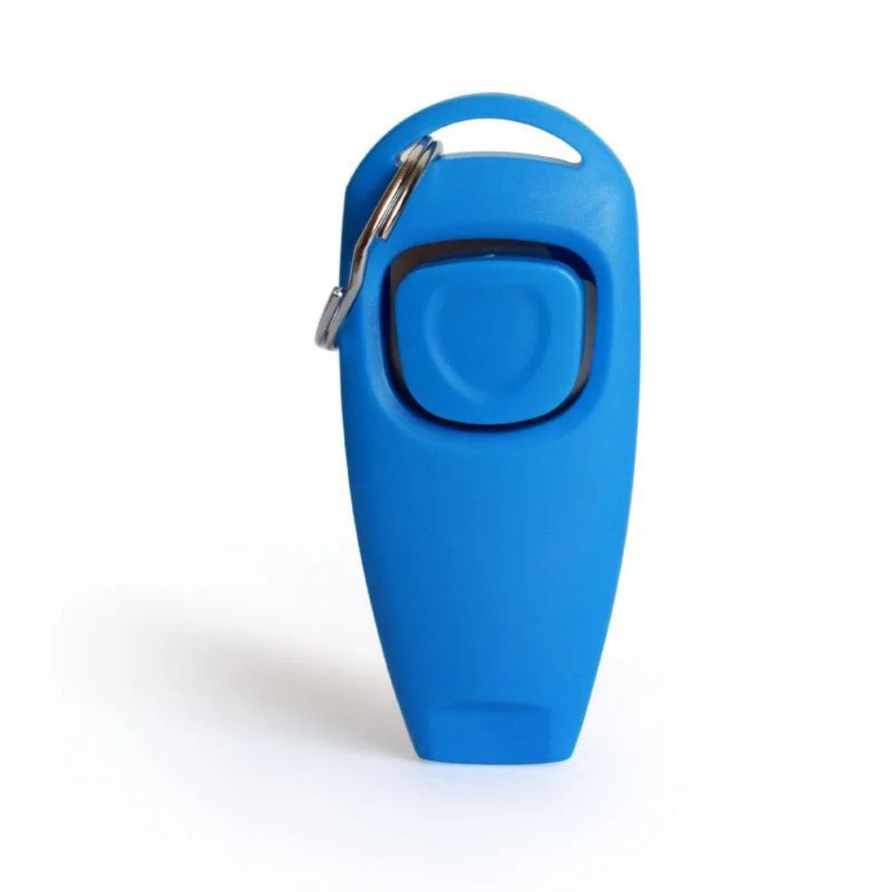 Combo Dog Clicker Whistle Training Pet Clicker with Key Ring
