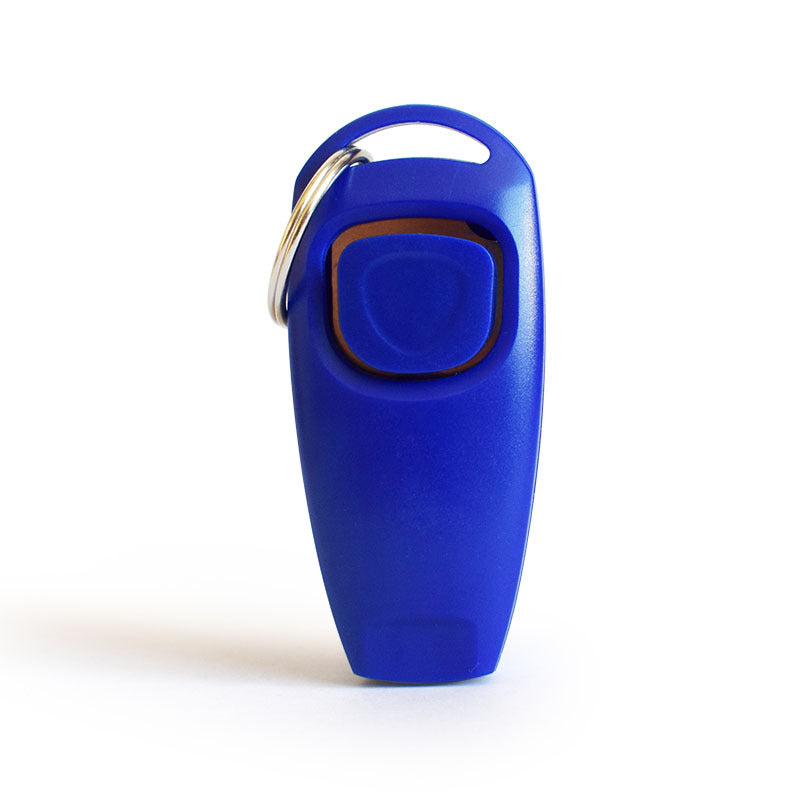 Combo Dog Clicker Whistle Training Pet Clicker with Key Ring