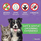 Pet Grooming Gloves Gentle Brush for Cats Dogs Horses Black