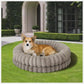 Luxury Donut Dog Bed Orthopedic Calming Round Washable Bed