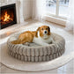 Luxury Donut Dog Bed Orthopedic Calming Round Washable Bed
