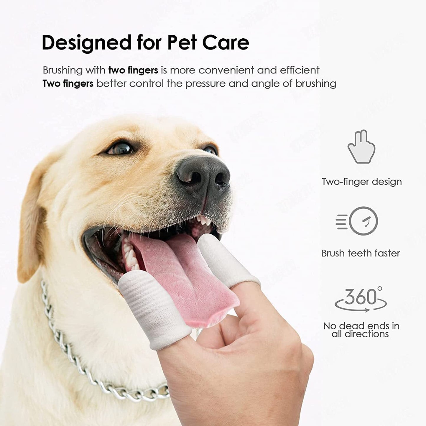 Pet Finger Toothbrush for Dogs and Cats Oral Care