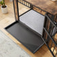 Dog Crate Furniture  Wooden Dog Crate Table Rustic Brown
