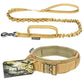 Adjustable Military Nylon Dog Collar Leash Set Durable Training
