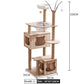 Space Capsule Cat Crawl Nest With Scratching Board - Wooden Pet Toy And Supplies