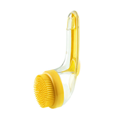 Pet Grooming Bath Brush Long Handle Cleaning Comb for Dogs