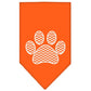 Pet and Dog Bandana Screen Printed, "Chevron Paw"