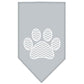 Pet and Dog Bandana Screen Printed, "Chevron Paw"