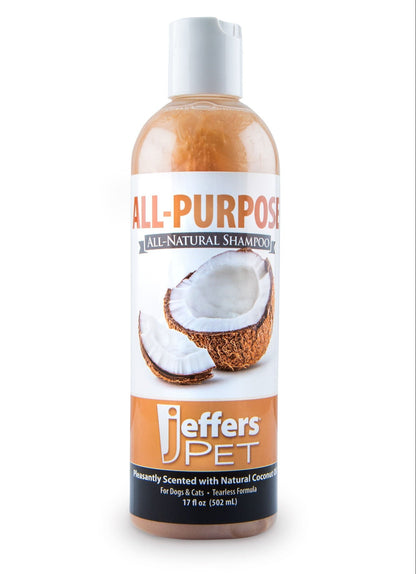 Pet Tearless All-Purpose All-Natural Coconut Oil Shampoo for Dogs & Cats