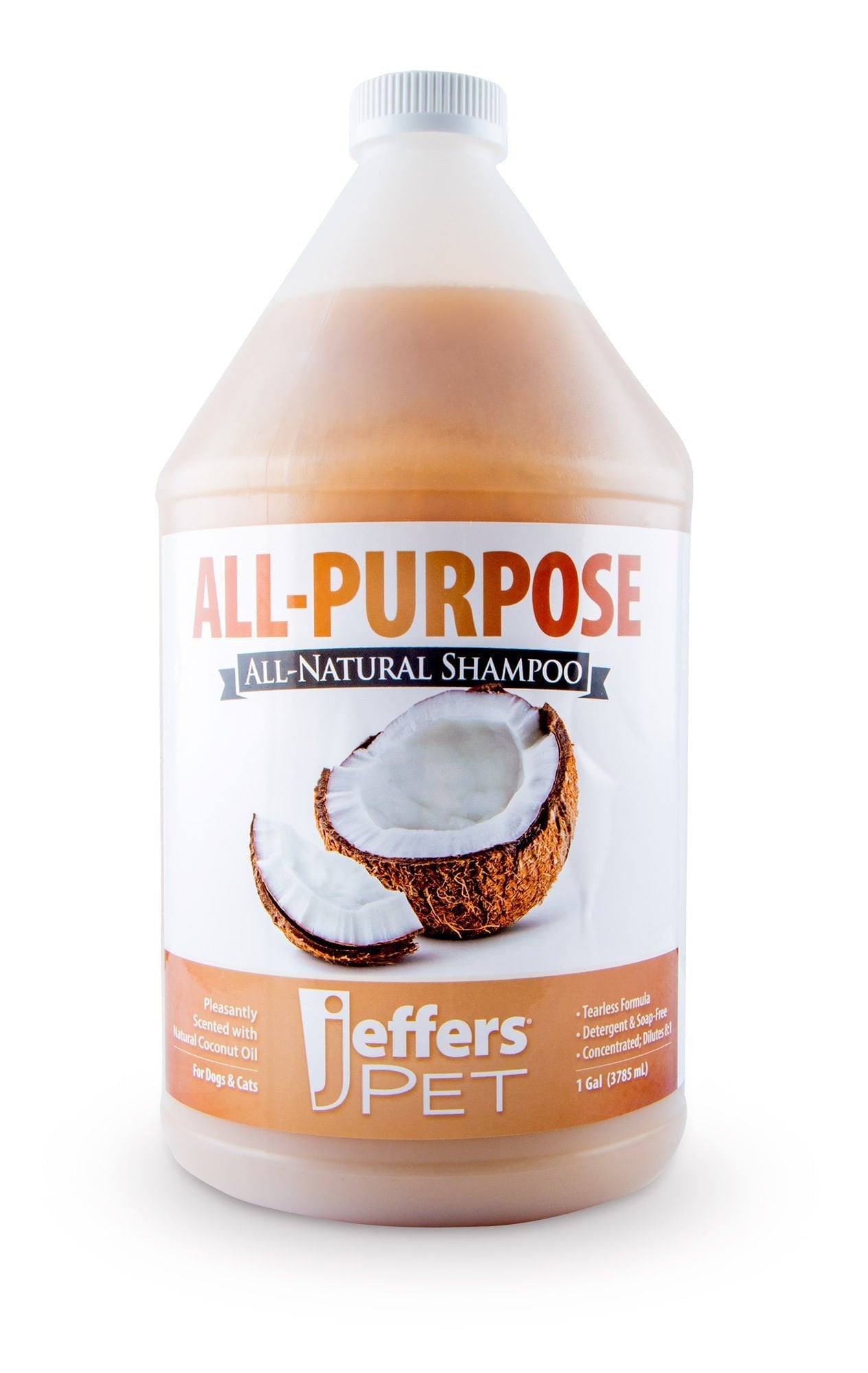 Pet Tearless All-Purpose All-Natural Coconut Oil Shampoo for Dogs & Cats