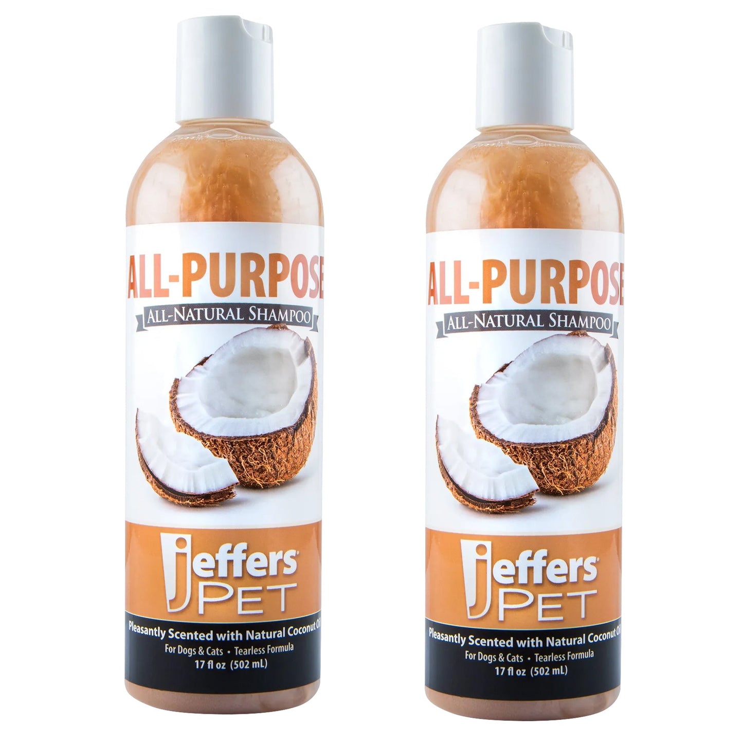 Pet Tearless All-Purpose All-Natural Coconut Oil Shampoo for Dogs & Cats