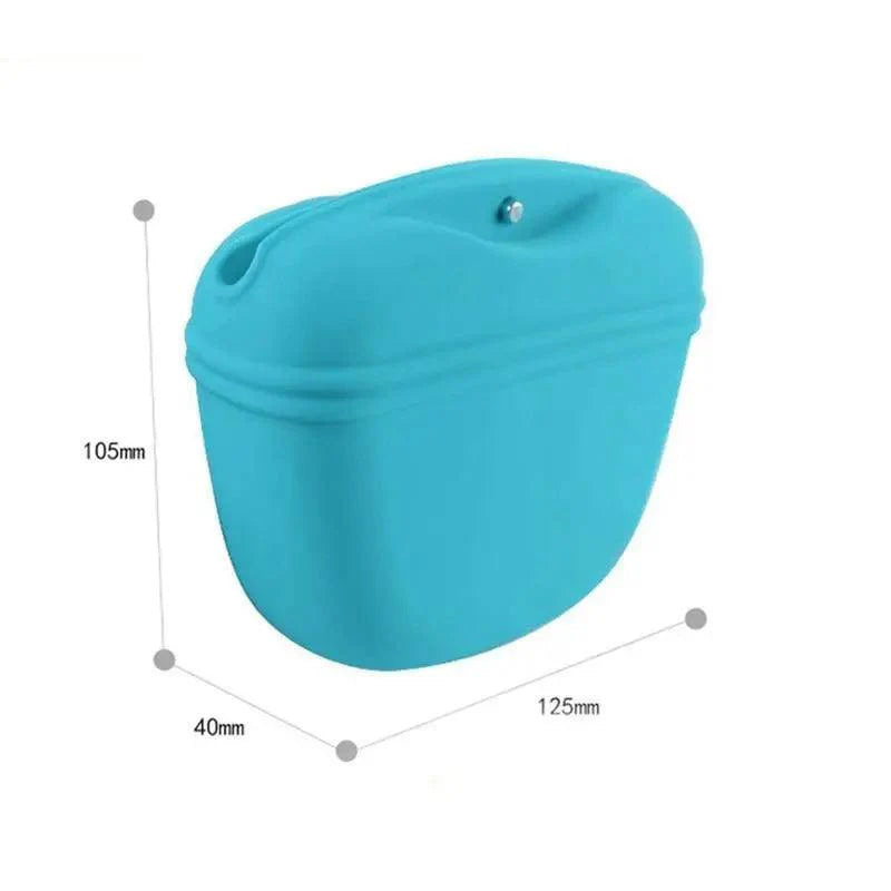 Portable Dog Training Treat Pouch with Clip Outdoor Waist Bag