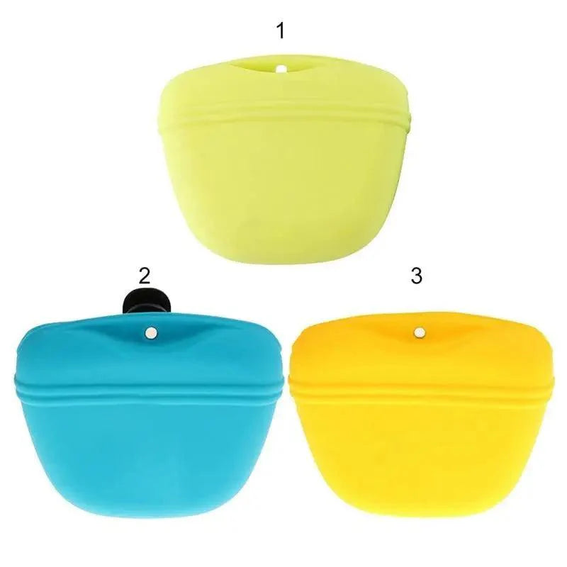 Portable Dog Training Treat Pouch with Clip Outdoor Waist Bag