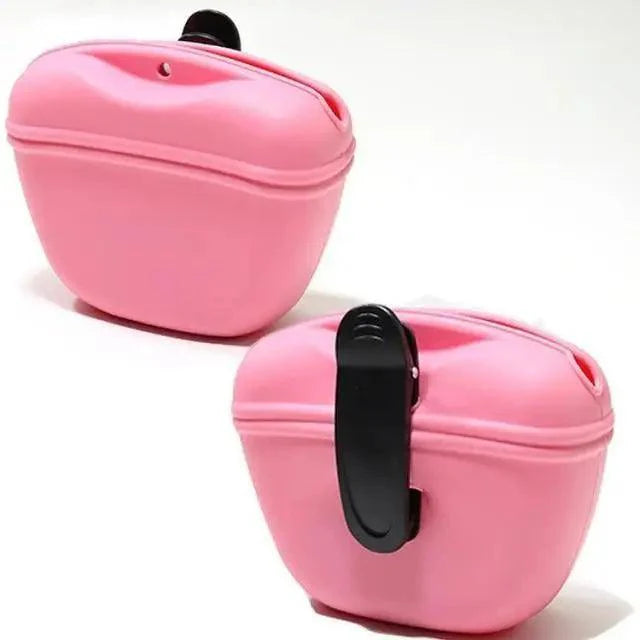 Portable Dog Training Treat Pouch with Clip Outdoor Waist Bag