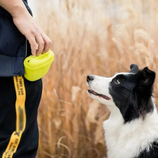 Portable Dog Training Treat Pouch with Clip Outdoor Waist Bag